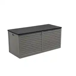 toom Baumarkt Kissenbox 'Molly L' Kunststoff grau/schwarz 146 x 64 x 61 cm Angebot