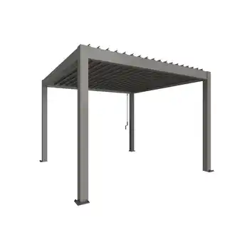 toom Baumarkt Biohort Pergola Gr. 3,5 x 3,5 quarzgrau-metallic 367,5 x 367,5 cm Angebot