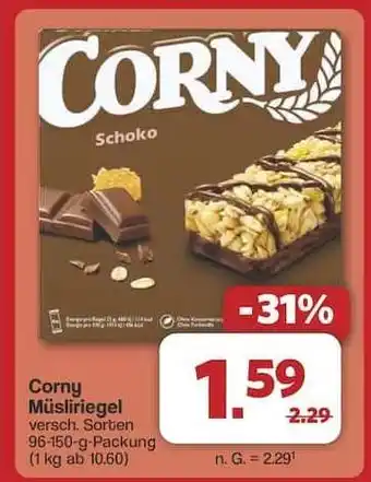 Famila Nord Ost CORNY Müsliriegel Angebot