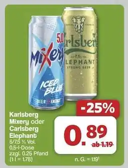 Famila Nord Ost Karlsberg Mixery oder Carlsberg Elephant Angebot