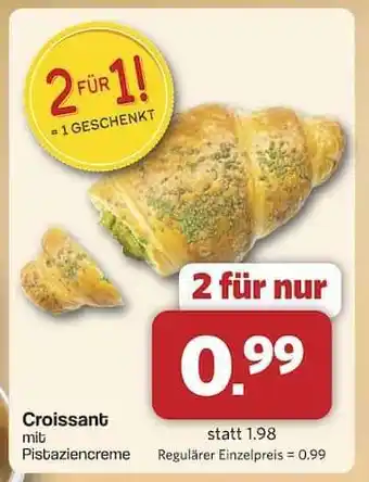 Famila Nord Ost Croissant mit Pistaziencreme Angebot