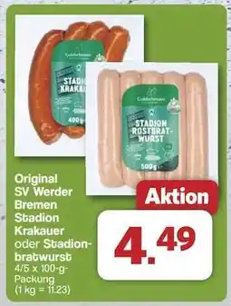 Famila Nord Ost Original SV Werder Bremen Stadion Krakauer oder Stadionbratwurst Angebot