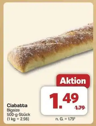 Famila Nord Ost Ciabatta Bigsize Angebot