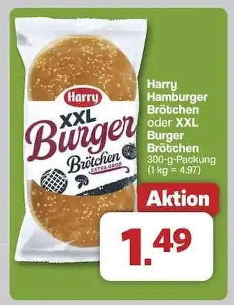 Famila Nord Ost Harry Hamburger Brötchen oder XXL Burger Brötchen Angebot
