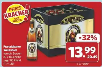 Famila Nord Ost Franziskaner Weissbier Angebot