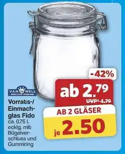 Famila Nord Ost Vorrats-/Einmachglas Fido Angebot