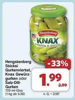 Famila Nord Ost Hengstenberg KNAX Gurken Angebot