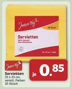 Famila Nord Ost Jeden Tag Servietten Angebot