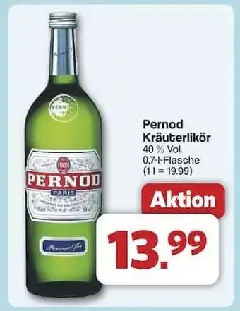 Famila Nord Ost Pernod Kräuterlikör Angebot