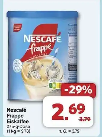 Famila Nord Ost Nescafé frappé Eiskaffee Angebot