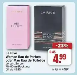 Famila Nord Ost La Rive Woman Eau de Parfum oder Man Eau de Toilette Angebot