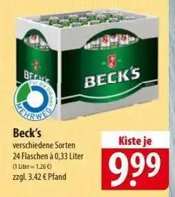 Famila Nord Ost Beck's Angebot