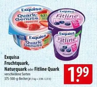 Famila Nord Ost Exquisa Fruchtquark, Naturquark oder Fitline Quark Angebot