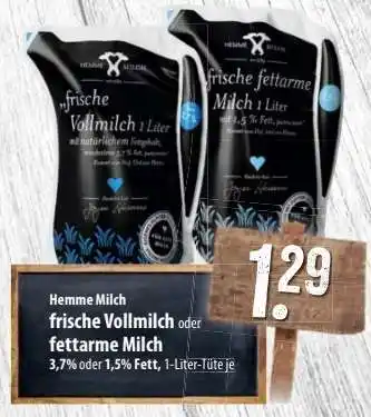 Famila Nord Ost Hemme Milch frische Vollmilch oder fettarme Milch Angebot