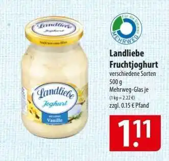 Famila Nord Ost LANDLIEBE Fruchtjoghurt Angebot