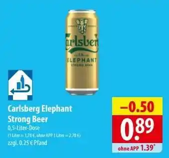 Famila Nord Ost Carlsberg Elephant Strong Beer Angebot