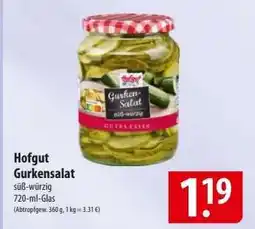 Famila Nord Ost Hofgut Gurkensalat Angebot
