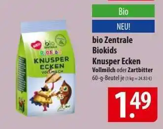 Famila Nord Ost bio Zentrale Biokids Knusper Ecken Angebot
