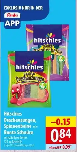 Famila Nord Ost hitschies Drachenzungen, Spinnenbeine oder Bunte Schnüre Angebot