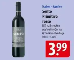 Famila Nord Ost Sento Primitivo rosso Angebot