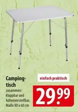 Famila Nord Ost Campingtisch Angebot