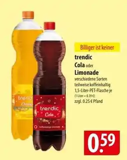 Famila Nord Ost trendic Cola oder Limonade Angebot