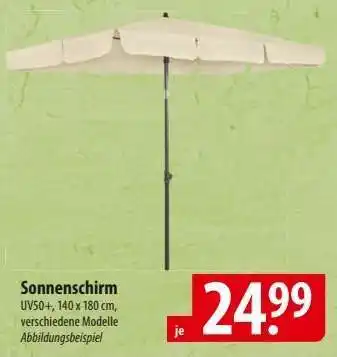 Famila Nord Ost Sonnenschirm Angebot