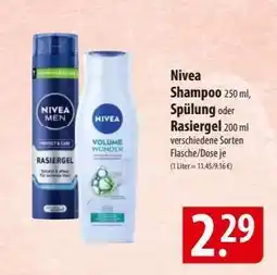 Famila Nord Ost Nivea Shampoo, Spülung oder Rasiergel Angebot
