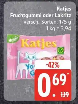 Edeka Katjes Fruchtgummi oder Lakritz Angebot