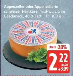 Edeka Appenzeller oder Appenzellerin schweizer Hartkäse Angebot