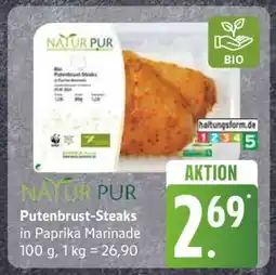 Edeka NATUR PUR Putenbrust-Steaks Angebot