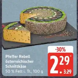 Edeka Pfeffer Rebell österreichischer Schnittkäse Angebot