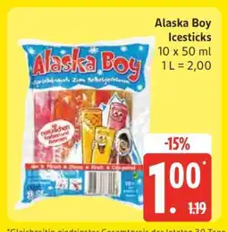 Edeka Alaska Boy Icesticks Angebot