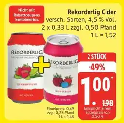 Edeka Rekorderlig Cider Angebot