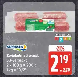 Edeka Nordisch Zwiebelmettwurst Angebot