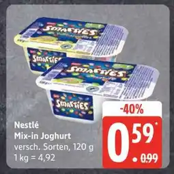 Edeka Nestlé Mix-in-Joghurt Angebot