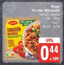 Edeka MAGGI Fix oder Würzpaste Angebot