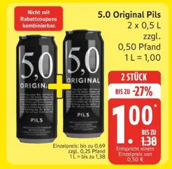 Edeka 5,0 Original Pils Angebot