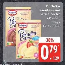 Edeka DR. OETKER Paradiescreme Angebot