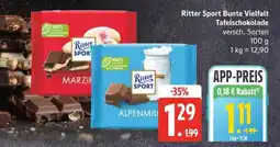 Edeka Ritter Sport Bunte Vielfalt Tafelschokolade Angebot