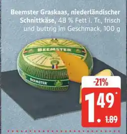 Edeka Beemster Graskaas, niederländischer Schnittkäse Angebot