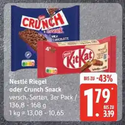 Edeka Nestlé Riegel oder Crunch Snack Angebot