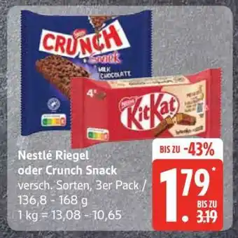 Edeka Nestlé Riegel oder Crunch Snack Angebot