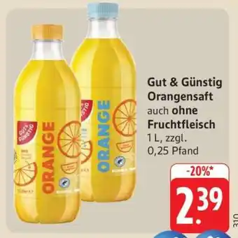 Edeka Gut & Günstig Orangensaft Angebot