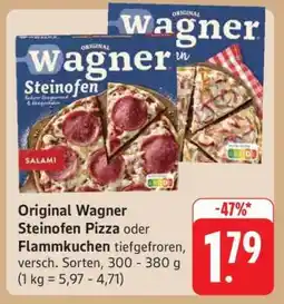 Edeka ORIGINAL WAGNER Steinofen-Pizza oder -Flammkuchen Angebot
