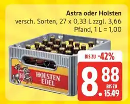 Edeka Astra oder Holsten Angebot