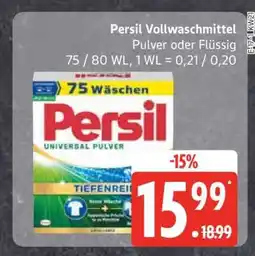 Edeka Persil Vollwaschmittel Angebot