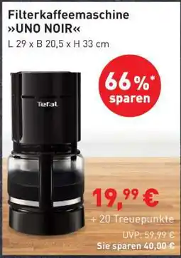 Edeka Filterkaffeemaschine UNO NOIR Angebot