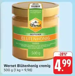 Edeka Wernet Blütenhonig cremig Angebot