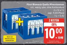 Edeka Fürst Bismarck Quelle Mineralwasser Angebot